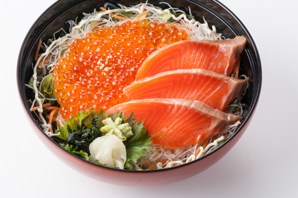 いくらサーモン丼